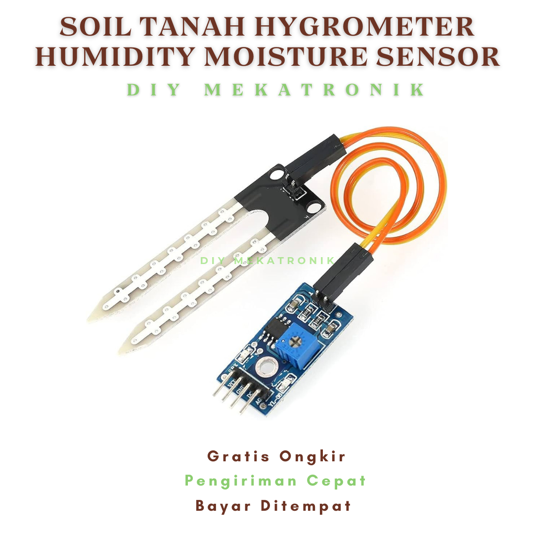 Promo Sensor Tanah Hygrometer Humidity Moisture Modul For Arduino Uno ...