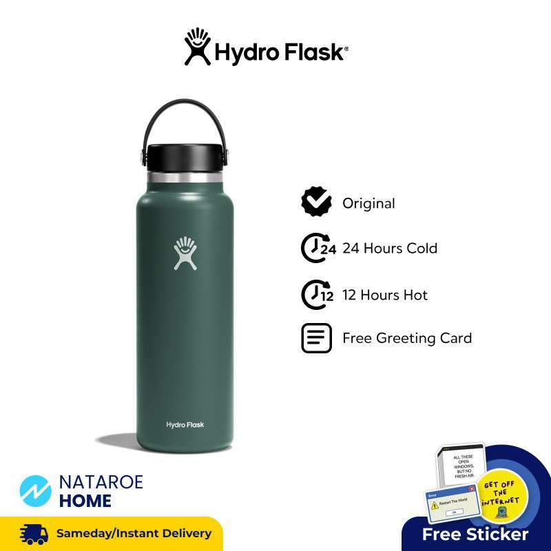 Forest green hydro flask 40 cheap oz
