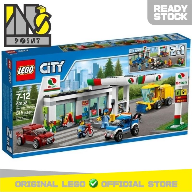 LEGO 60132 City Service Station Mainan Blocks