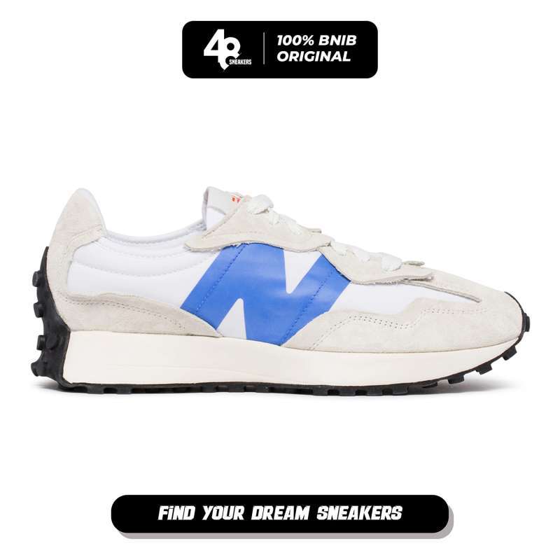 Sepatu Pria New Balance 327 NB White Blue (U327WEB) ORIGINAL