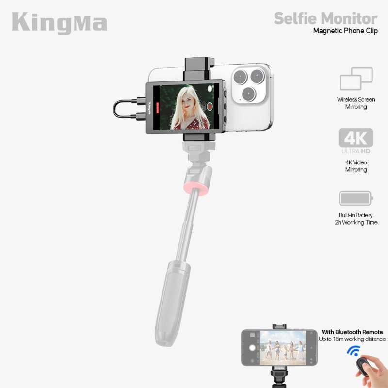 その他 KingMa Vlog Screen VL-PH01 Kingma VL-PH01 Vlog Ekran monitora selfie z zestawem montażowym
