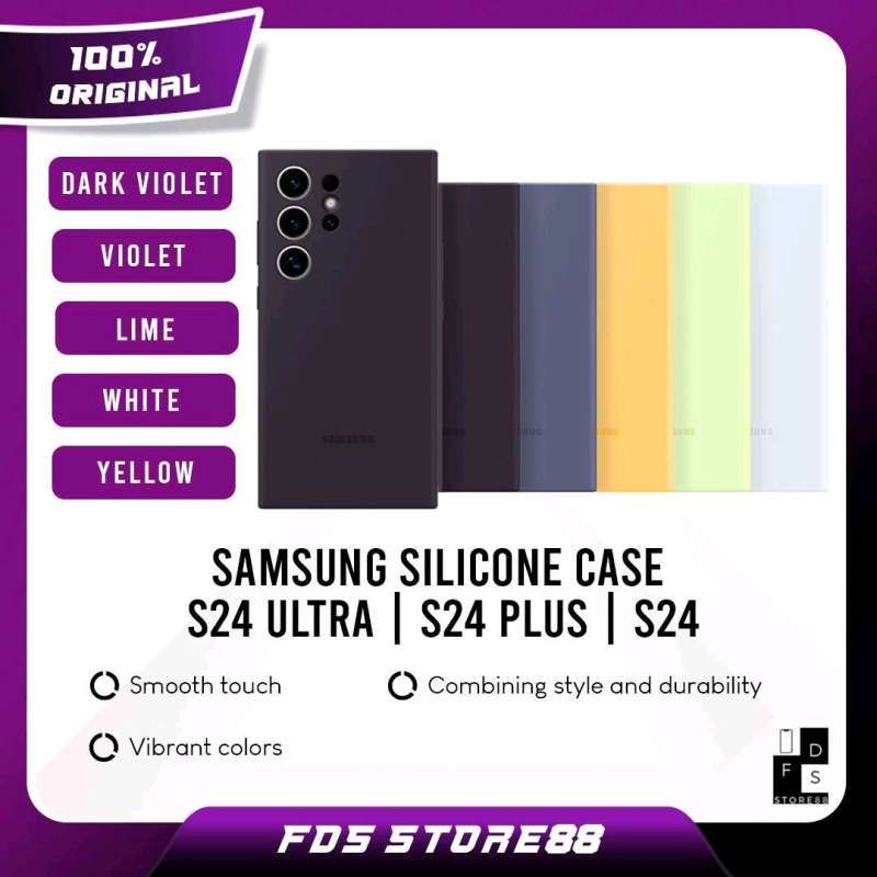 Promo Samsung Silicone Case S24 S24 Plus S24+ S24 Ultra Silicone Cover