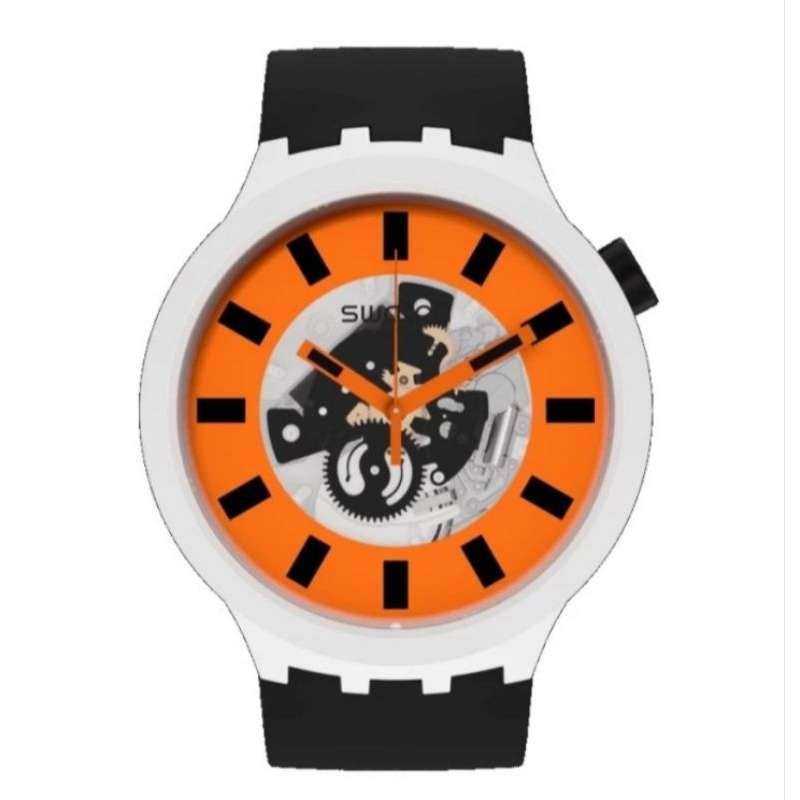 Original 100%!! Jam Tangan Swatch Bioceramic SB03M104 Orack Skeleton  Garansi Resmi tahun