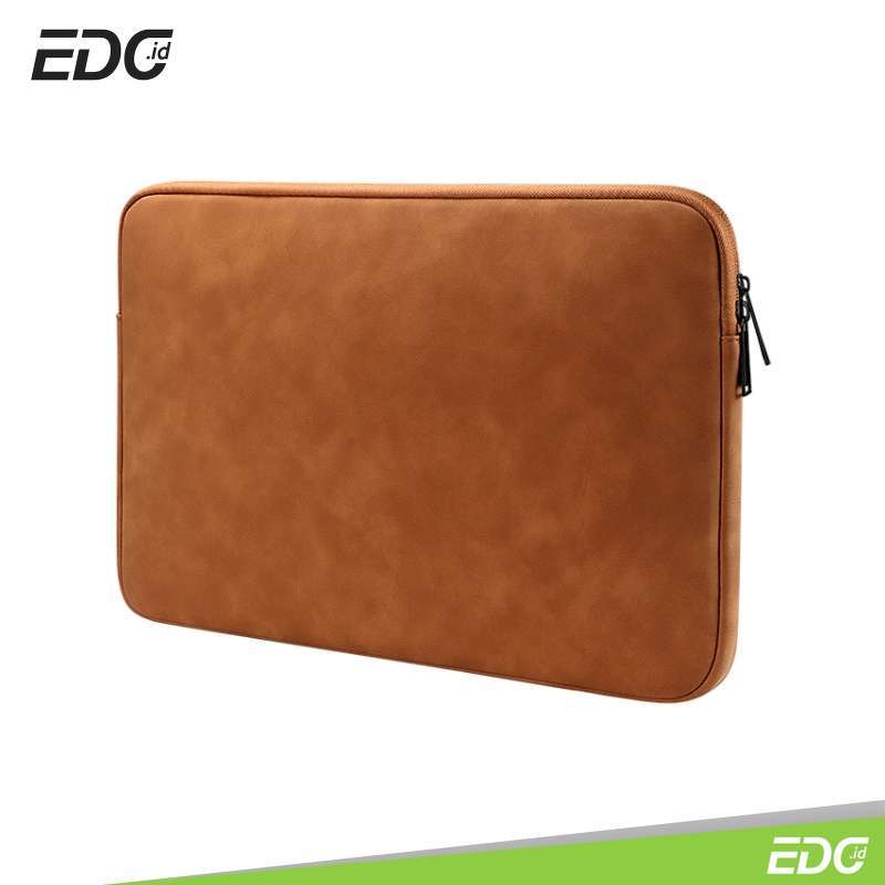 Tas Sleeve Laptop Case Waterproof Sarung Laptop PU Leather Premium