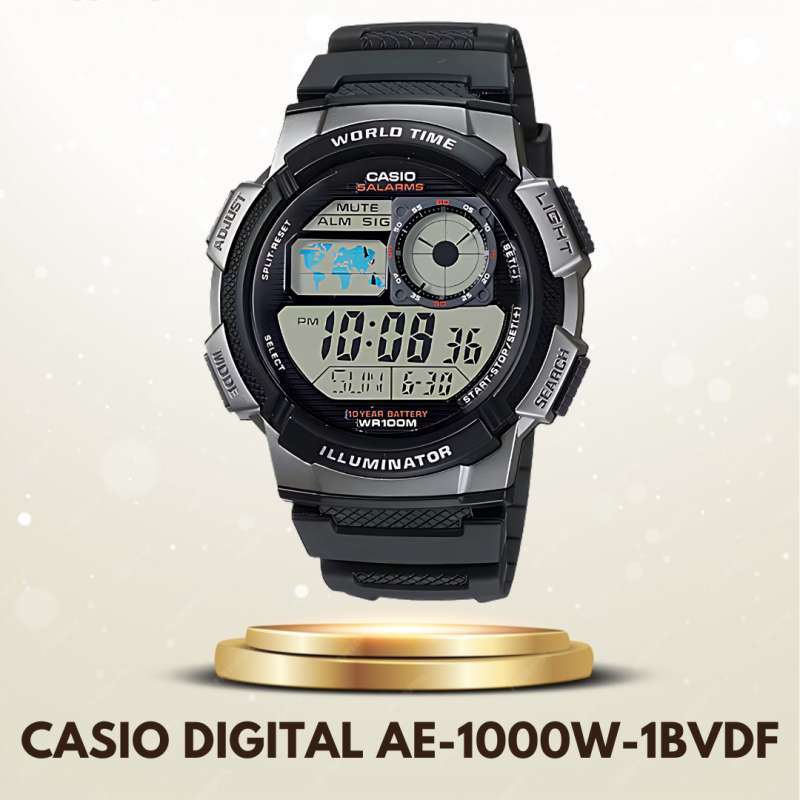 Casio Digital AE-1000W-1BVDF Jam Tangan Casio Pria Original