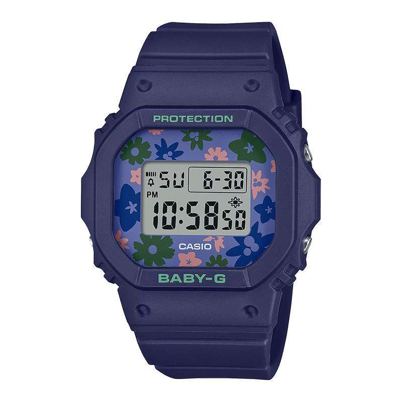 Promo Jam Tangan Wanita Casio Baby g Bgd 565rp 2dr Retro Pop Floral Pattern Digital Dial Navy Blue Resin Band Diskon 35 Di Seller Machtwatch Official Store Kedoya Utara 2 Kota Jakarta Barat Blibli