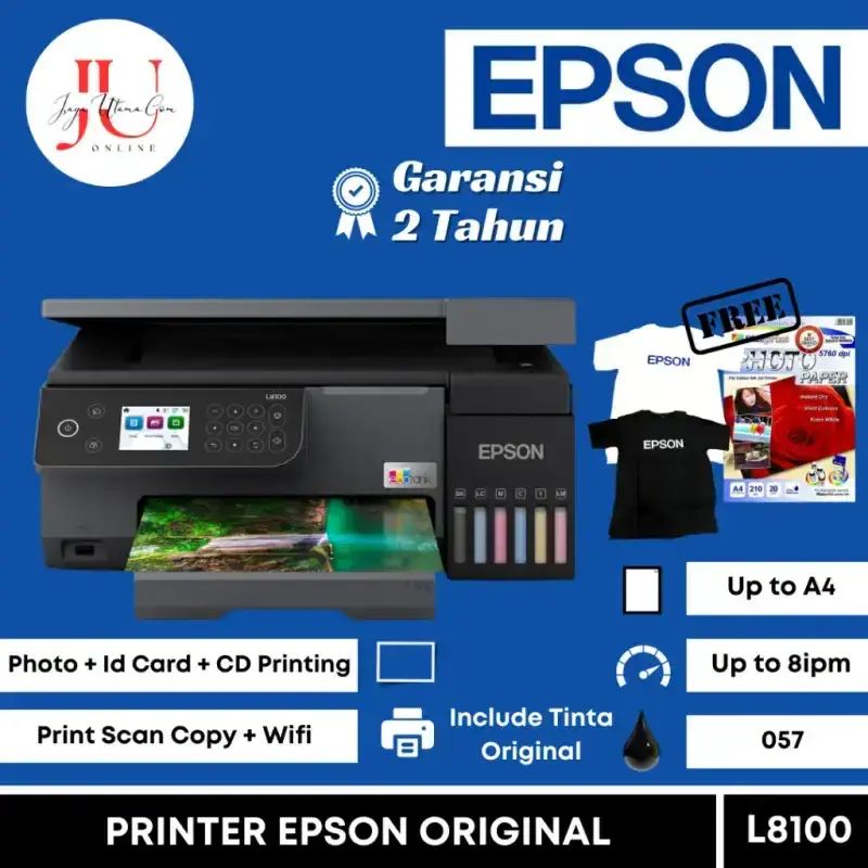 Jual Printer Epson L8050 Print / L850 Print Scan Copy Wifi (id Card, Cd ...