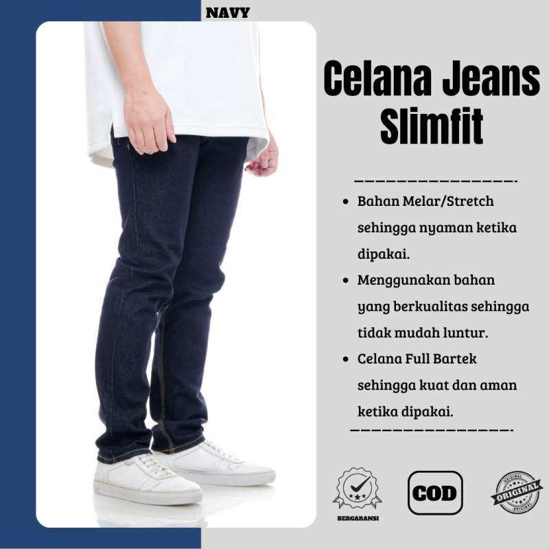 celana slimfit basic jeans colors