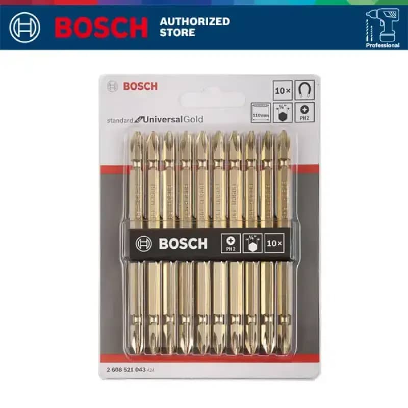 Bosch Double Ended Screwdriver Bit Mata Obeng PH2 45/65/110MM