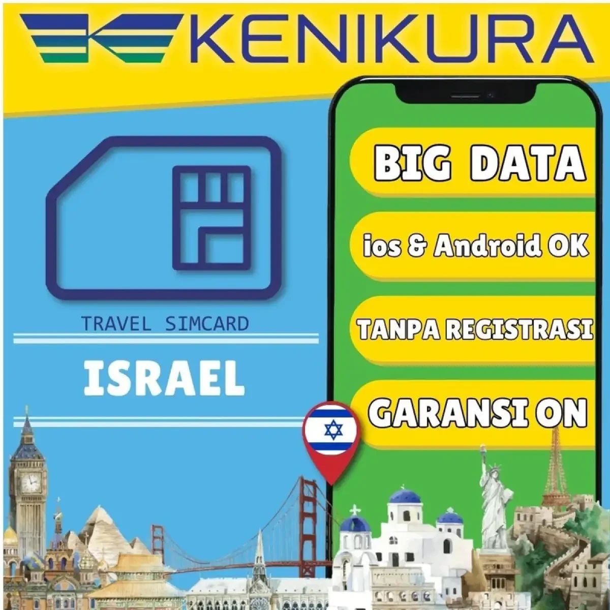 Jual Sim Card Israel Kuota Data Besar | Simcard Holyland Paket Internet ...