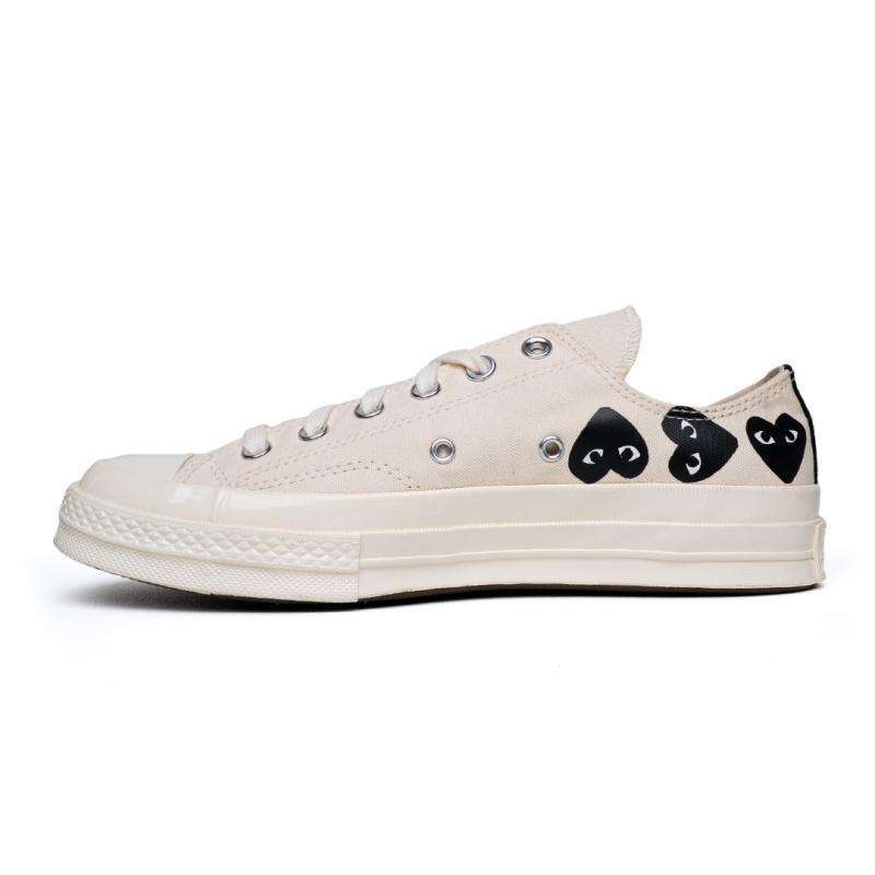 Jual Converse X Cdg Play Low Multi Heart White (100% Authentic) Di