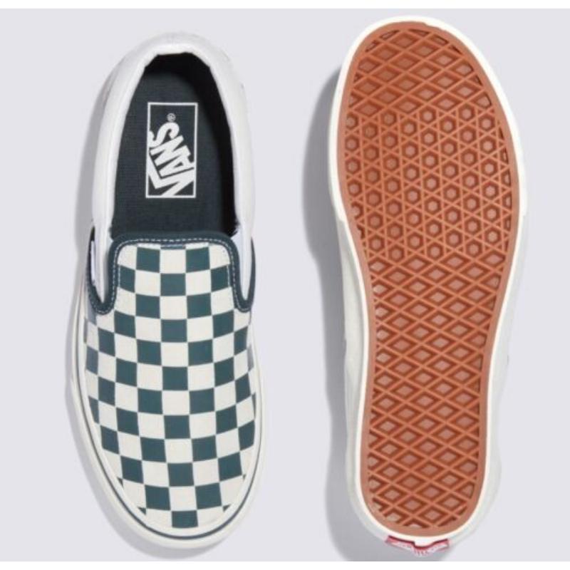 Classic Slip White Checkerboard Authentic Vans Vans Classic Slip