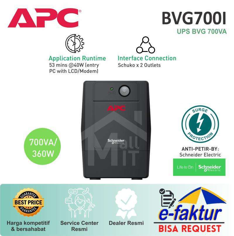 Jual Ups Apc Bvx700 Bvg700 700va 360w Bvx 700 Bvx-700 Bvg 700 Bvg-700 ...