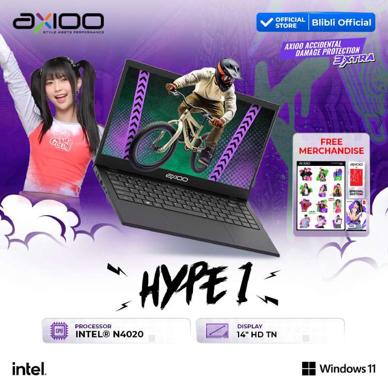 Jual Axioo Laptop Hype 1 Intel Celeron N4020/4gb/128gb/hd - Windows 11 ...