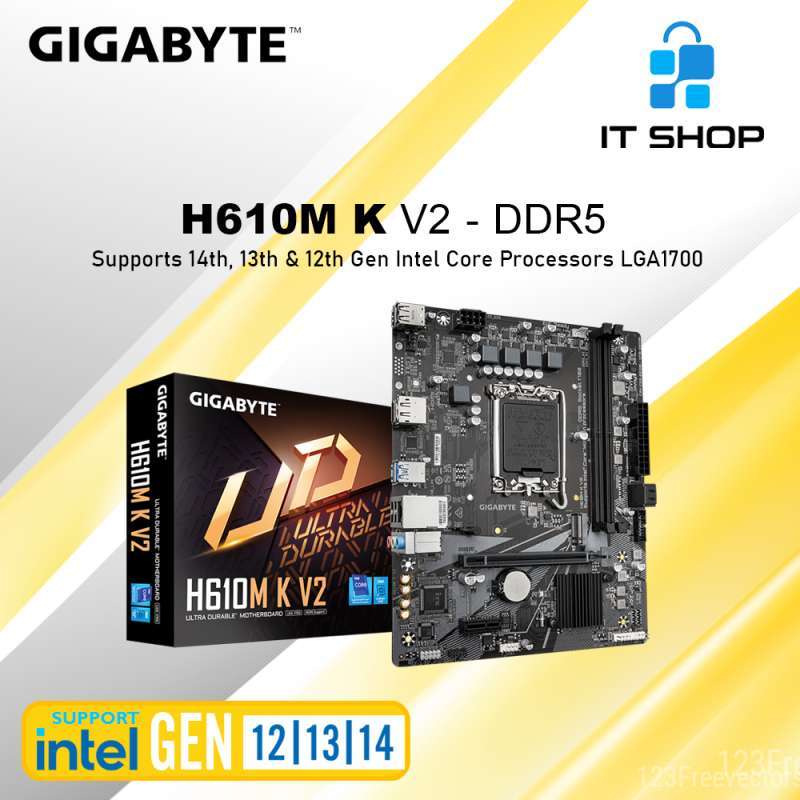 Jual Motherboard Gigabyte H610m K V2 Ddr5 Lga 1700 Di Seller It