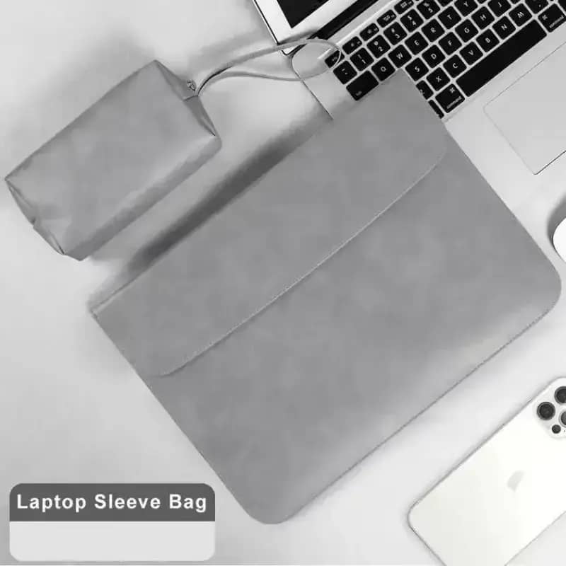 AIGREEN Sleeve Case Laptop Notebook Bag Magnetic Cover PU Leather  Pelindung Stylish dan Elegan, Tampilan Mewah dan Aman IH