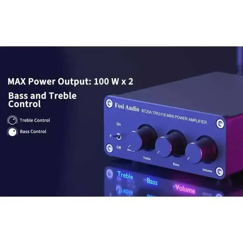 Fosi Audio Mini Power Amplifier Bluetooth 5.0 dengan Suara Jernih dan Koneksi Kuat, Desain Kompak untuk Penggemar Musik di Rumah