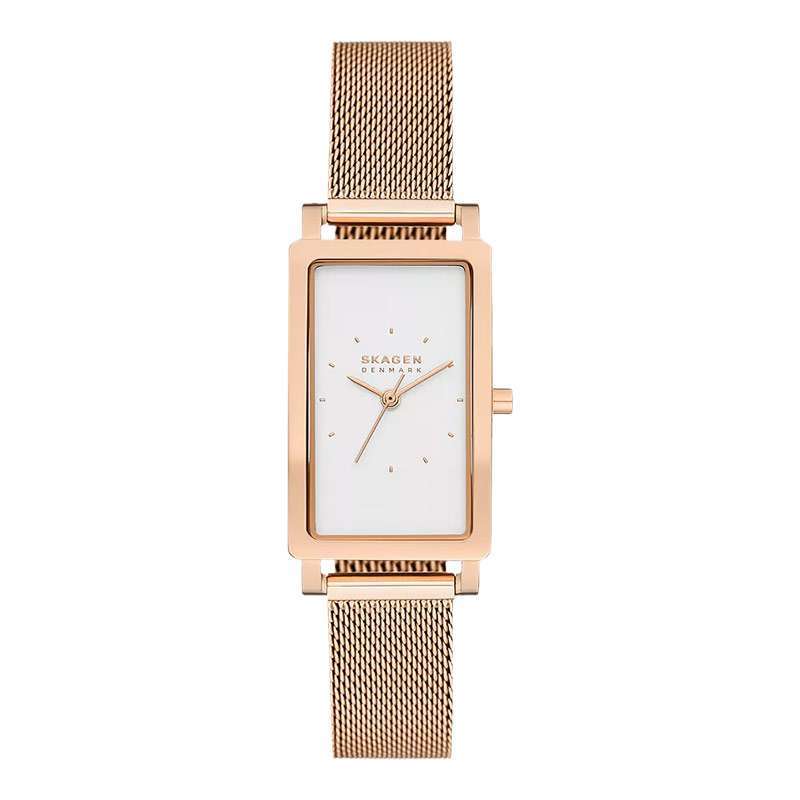 Promo Jam Tangan Wanita Skagen Hagen Skw3095 Ladies Rectangular White Dial Rose Gold Stainless Steel Mesh Strap Diskon 35 Di Seller Machtwatch Official Store Kedoya Utara Kota Jakarta Barat Blibli