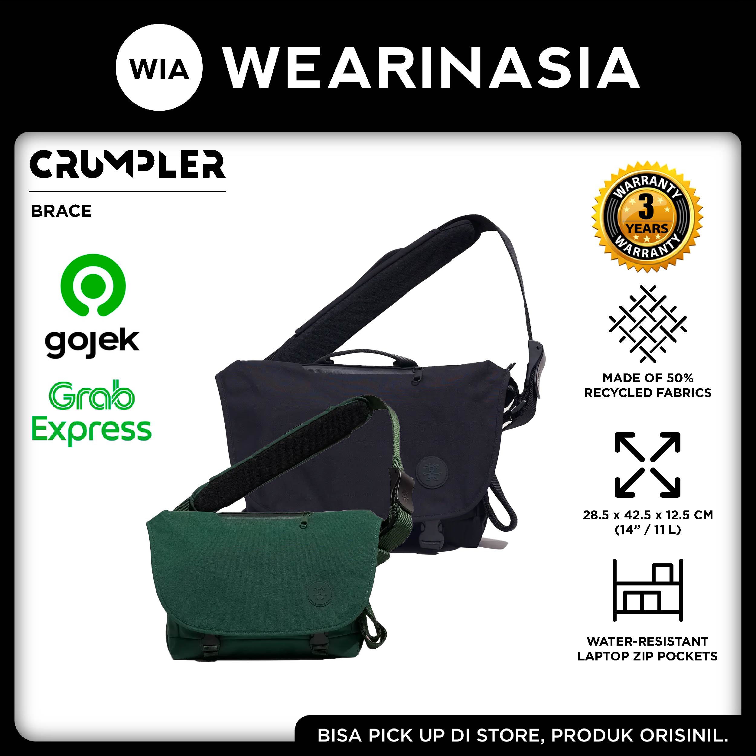 Crumpler megamorph top sling bag