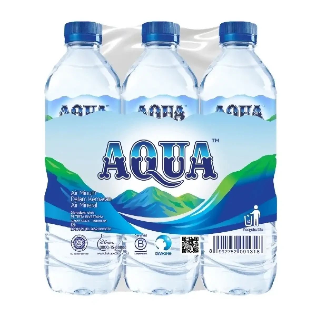 Jual Aqua Air Mineral Botol 600 Ml Banded 6 Di Seller Hypermart ...