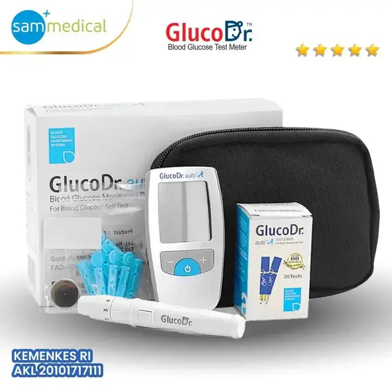 Jual Gluco Dr. Auto Blood Glucose Meter + Strip/alat Cek Kadar Gula ...