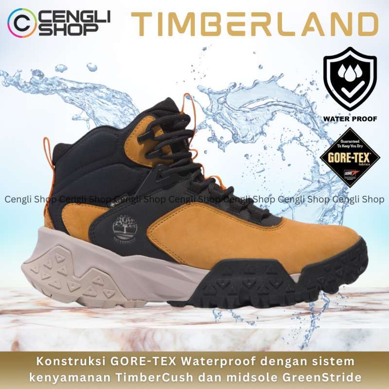 TM82 SEPATU PRIA SNEAKER BOOT TIMBERLAND ORIGINAL SNEAKERS BOOTS KETS KULIT  ASLI ORI