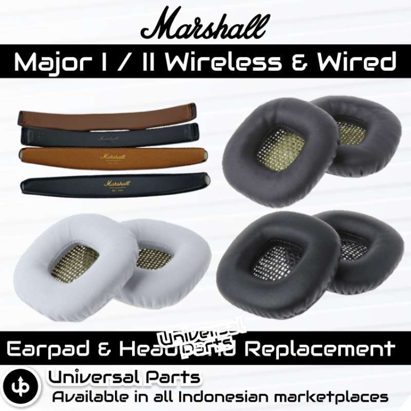 Busa Bantalan Marshall Major I II Earpad Wireless Wired Ear Pad  Earcup Ear Cup Cushion Foam Pengganti Replacement