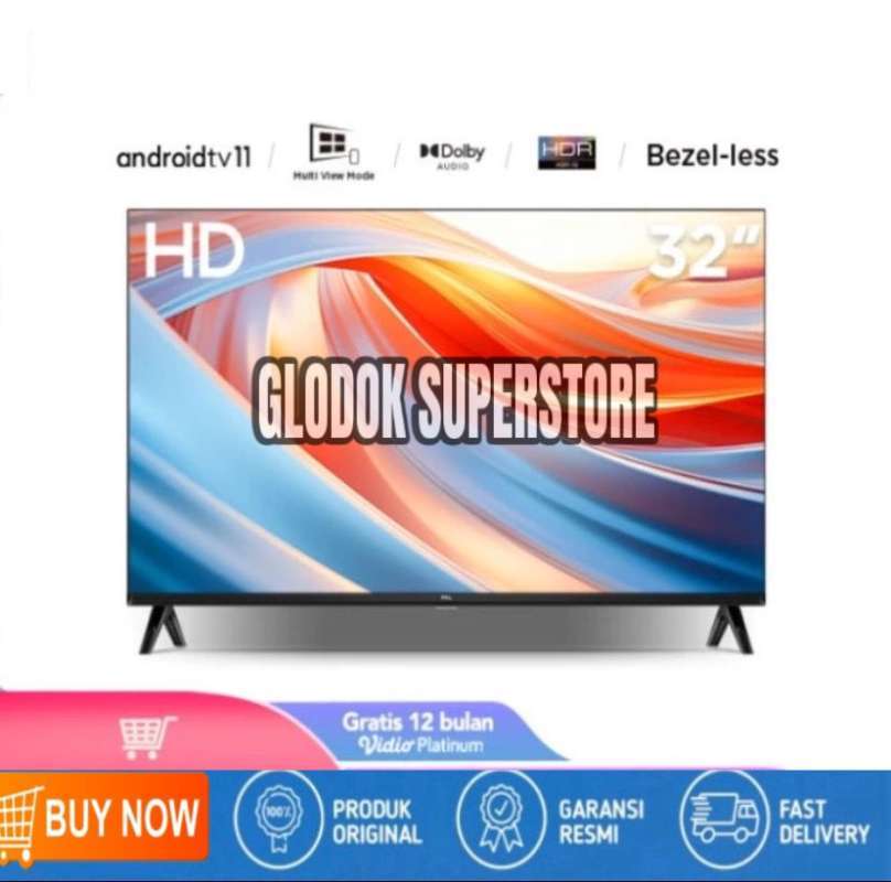 Jual Tcl 32 Inch Smart Tv Android 11 Hd Dolby Audio Google
