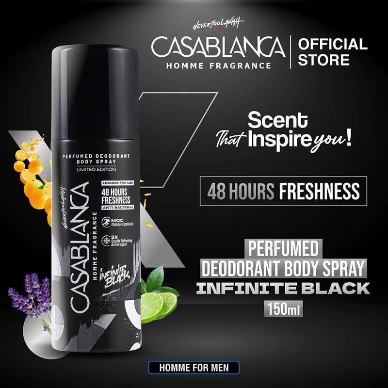 Promo Casablanca Homme Perfumed Deodorant Body Spray Infinite