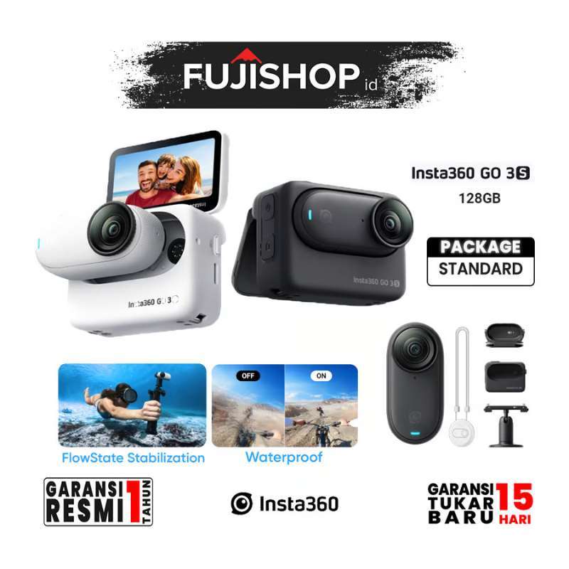 Jual Insta360 Go 3s 128 GB Insta 360 Go 3 S Action Cam Garansi 