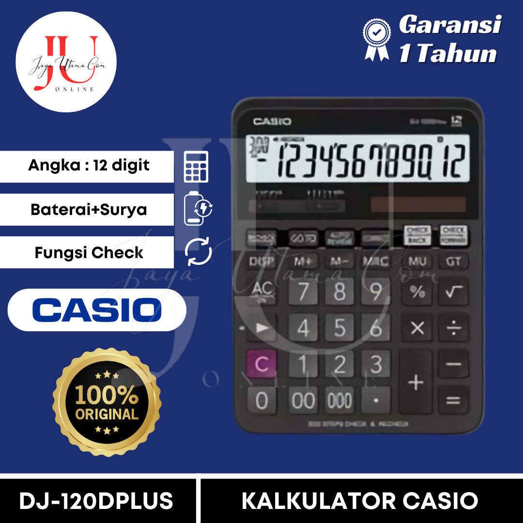 Jual Kalkulator Casio Dj1200 Original Terbaru Terlengkap Harga Termurah Desember 2024