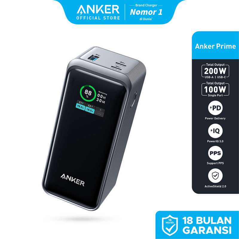 スマホアクセサリー Anker Prime A1336 PoweBank 20000mAh,200W Anker Prime Power Bank (20K, 200W) - Anker US