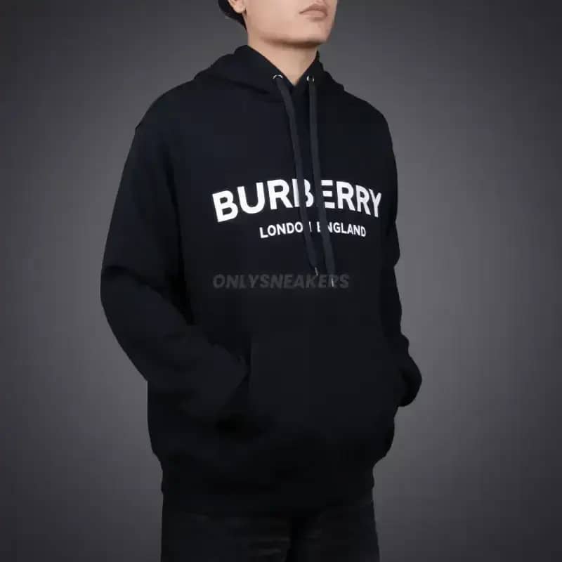 BURBERRY LONDON ENGLAND LETCHFORD BLACK HOODIE (100% AUTHENTIC)