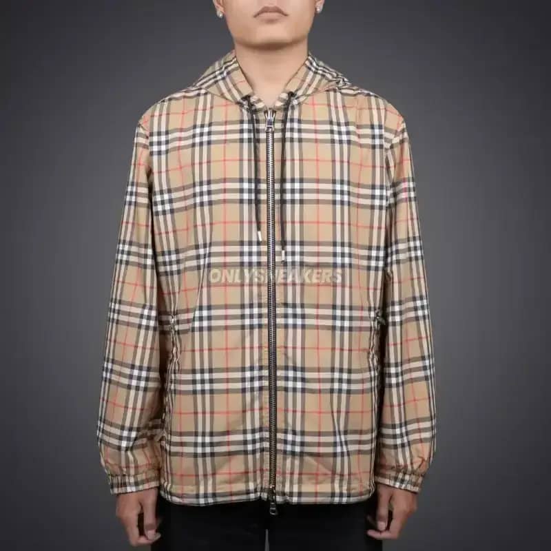 BURBERRY REVERSIBLE VINTAGE CHECK JACKET BLACK