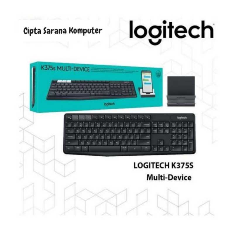 Jual Logitech K375s Wireless Keyboard MultiDevice With Stand di Seller