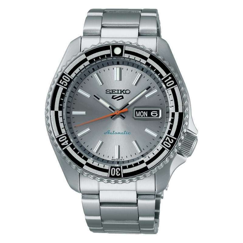 Original 100%!! Seiko SRPK09K1 Sport-Jam Tangan Pria Retro Automatic  Limited edition Garansi Resmi