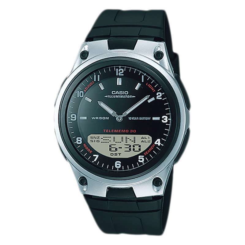 Promo Jam Tangan Unisex Casio General Aw 80 1avdf Telememo 30 Digital Analog Dial Black Resin Band Diskon 32 Di Seller Machtwatch Official Store Kedoya Utara Kota Jakarta Barat Blibli