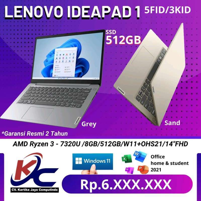 Promo Lenovo Ideapad 1 5fid Amd Ryzen 3 7320 8gb 512gb W11ohs 14 promo-lenovo-ideapad-1-5fid-amd-ryzen-3-7320-8gb-512gb-w11ohs-14