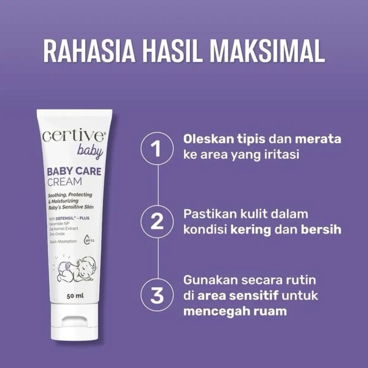 Promo Certive Baby Care Cream 50ml – Krim Ruam Popok & Pereda Gatal ...