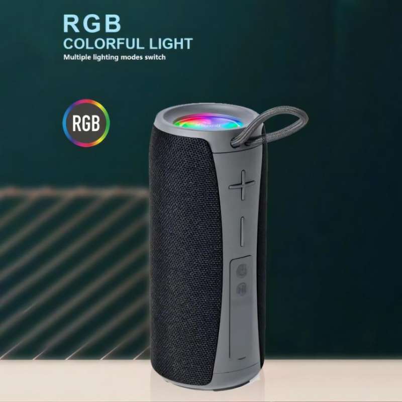 Promo Kisonli Speaker Bluetooth Q20 Waterproof Ipx4 With Led Light Bass ...
