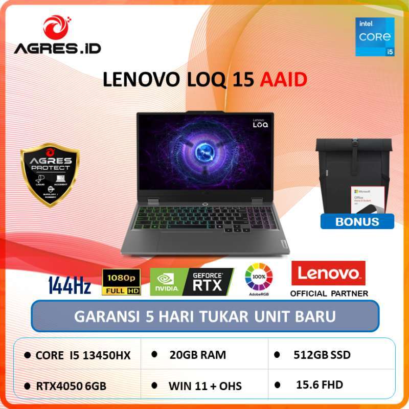 Lenovo LOQ i5-13450HX 12 GB 512 GB RTX5060 15.6" FHD 144Hz 48.499TL (Peşin Fiyatına 9 Taksit)