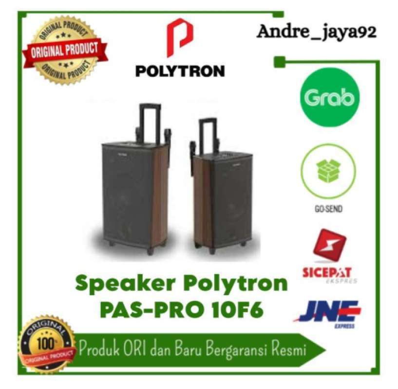 Polytron Pas Pro10F6 Bluetooth Speaker with 12-Inch Woofer, TWS Connection, and Dual Power, Perfect for Karaoke and Home Entertainment