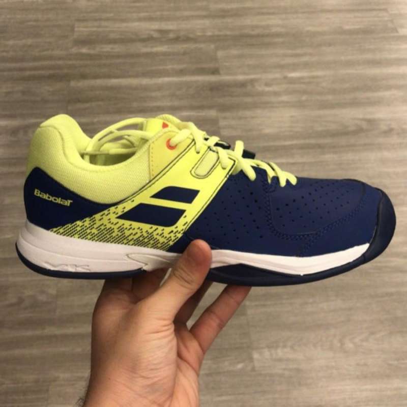 Sepatu Tenis Babolat Junior Pulsion Blue Fluo Aero/Tennis Shoes Babolat