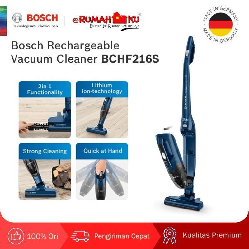 Promo Bosch Rechargeable vacuum cleaner BCHF216S Diskon 15% di Seller ...