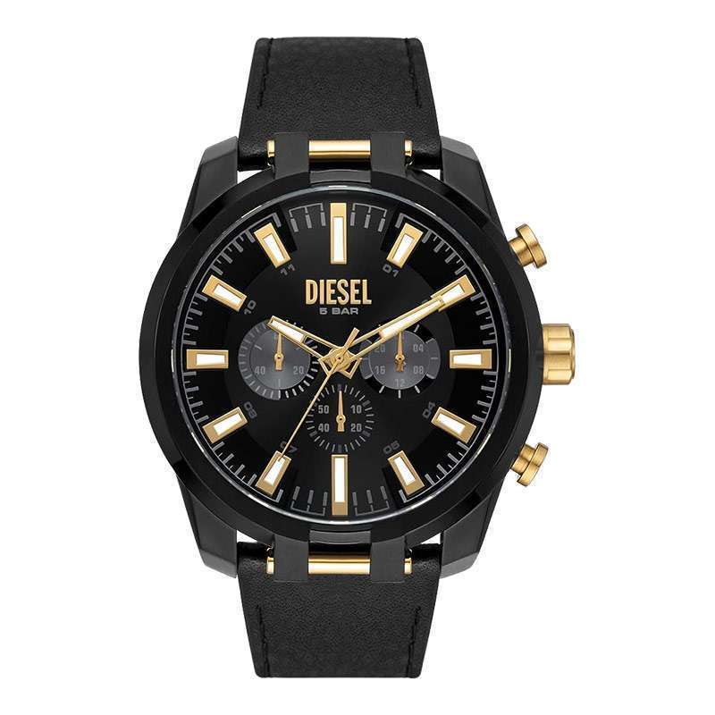 Promo Jam Tangan Pria Diesel Split Dz4610 Men Chronograph Black Dial Black Leather Strap Diskon 35 Di Seller Machtwatch Official Store Kedoya Utara Kota Jakarta Barat Blibli