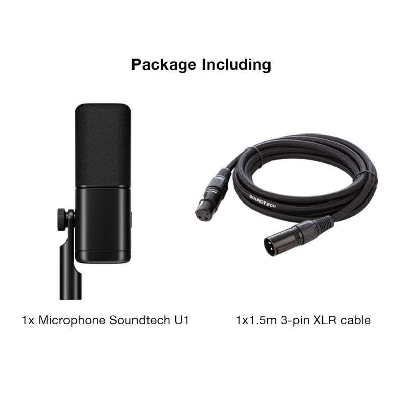 Soundtech Mic Promo Soundtech U1 Microphone Supercardioid For Podcast Creator ...