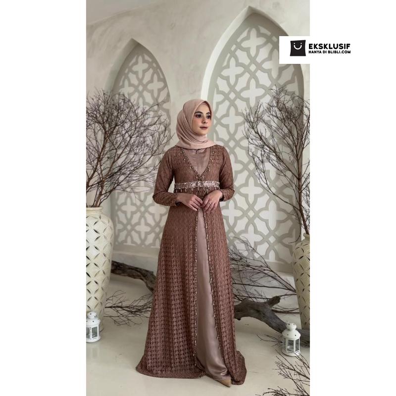 Baju pesta rose gold outlet