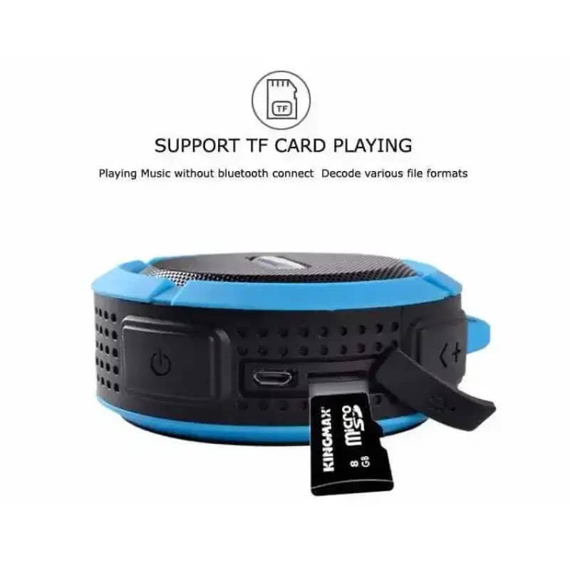 Taffware Bluetooth Speaker Mini Stereo, Suara Jernih dan Nyaman, Desain Portable dengan 360 Suara dan Waterproof. Ideal untuk Perjalanan Jauh