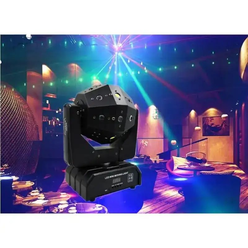 Jual Gvt Lampu Proyektor Disco Ball Moving Head 16 Led Dmx512 Rgb 120w ...