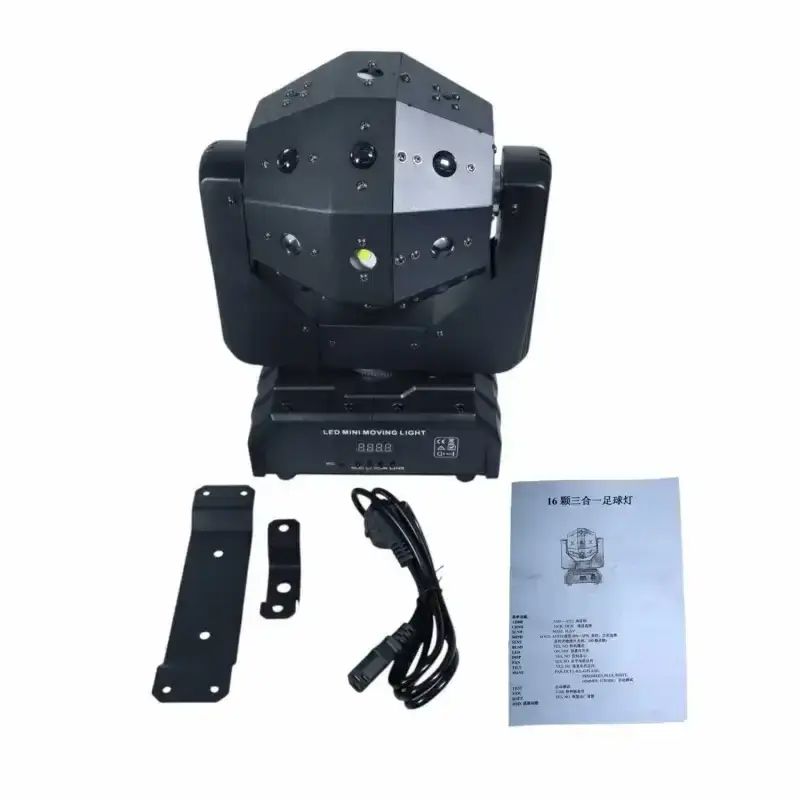 Jual Gvt Lampu Proyektor Disco Ball Moving Head 16 Led Dmx512 Rgb 120w ...